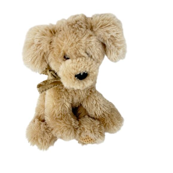 GUND Vintage Puppy Dog Cream Tan Neutral Soft Plush Stuffed Animal Toy 10 Inch - Picture 2 of 10